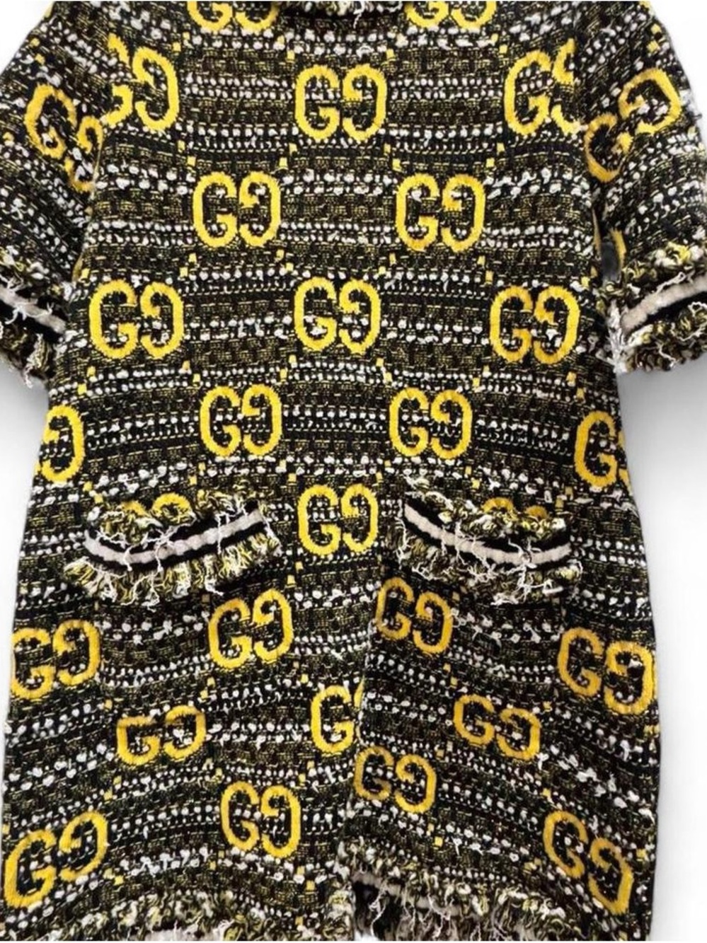 Gucci Black and Yellow Mini Dress